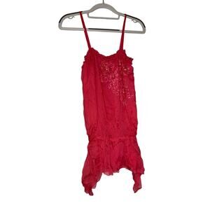 Y2k Twentyone fairycore flowy silk tunic top‎